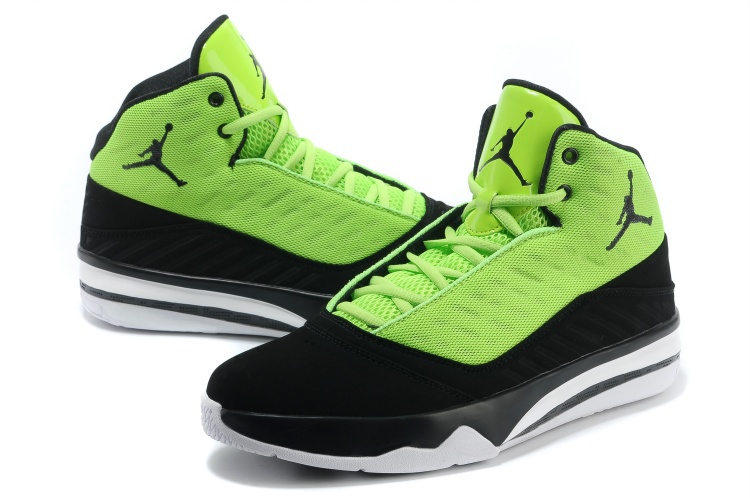 Jordan B`MO Green Black White Shoes - Click Image to Close